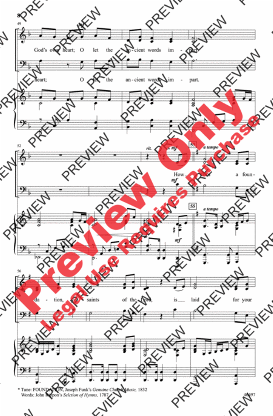 Ancient Words 3-Part scores gallery preview page 8
