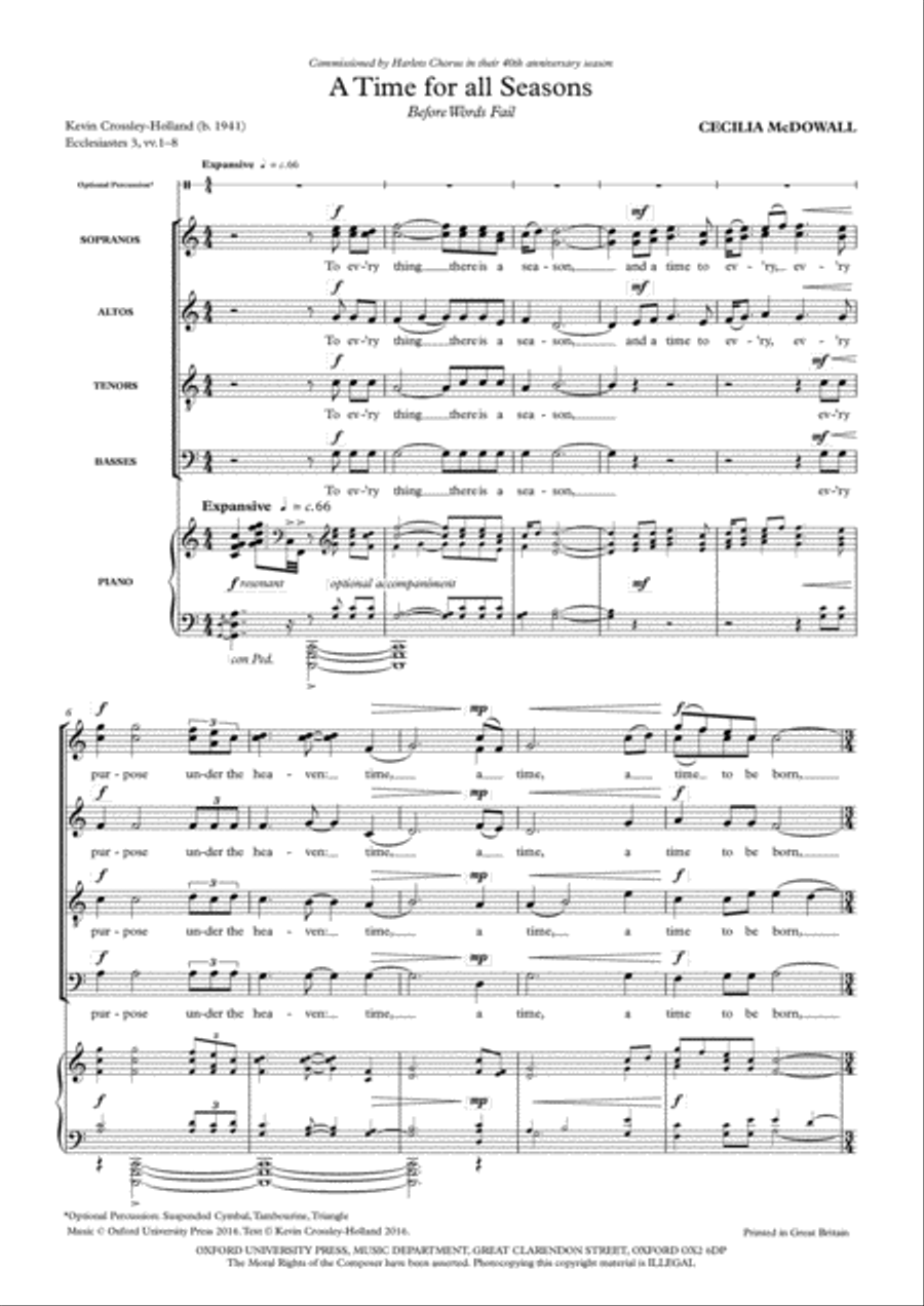A Time for all Seasons SSATB scores gallery preview page 2