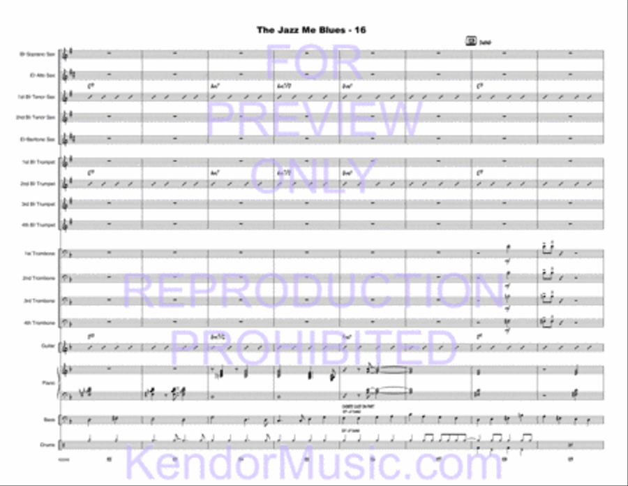 Jazz Me Blues, The Jazz Me Blues, The Choir scores gallery preview page 17
