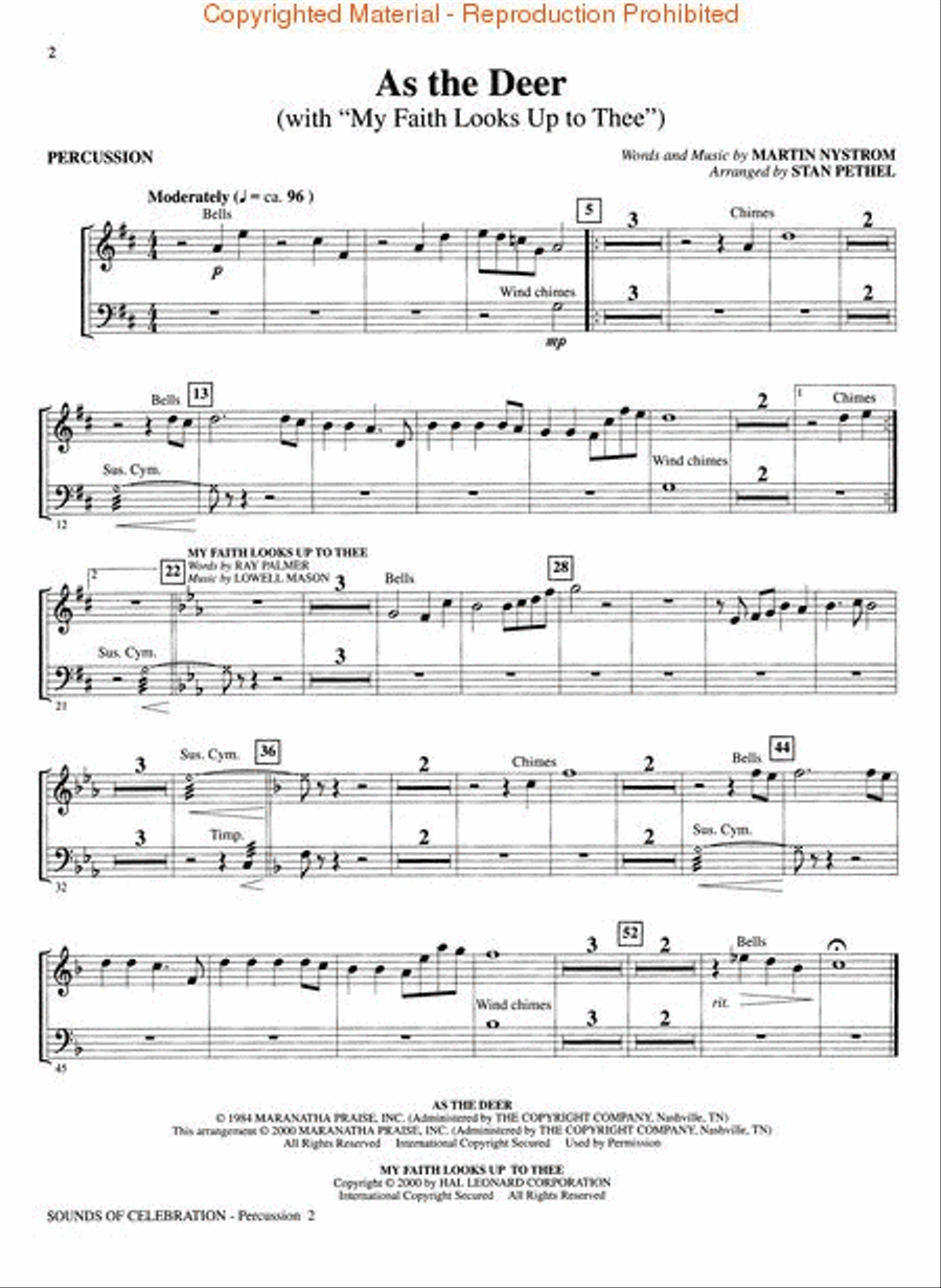 Sounds of Celebration Percussion scores gallery preview page 2