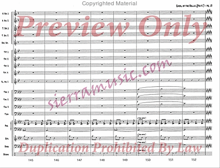 Carol of the Bells (pro) Jazz Ensemble scores gallery preview page 20