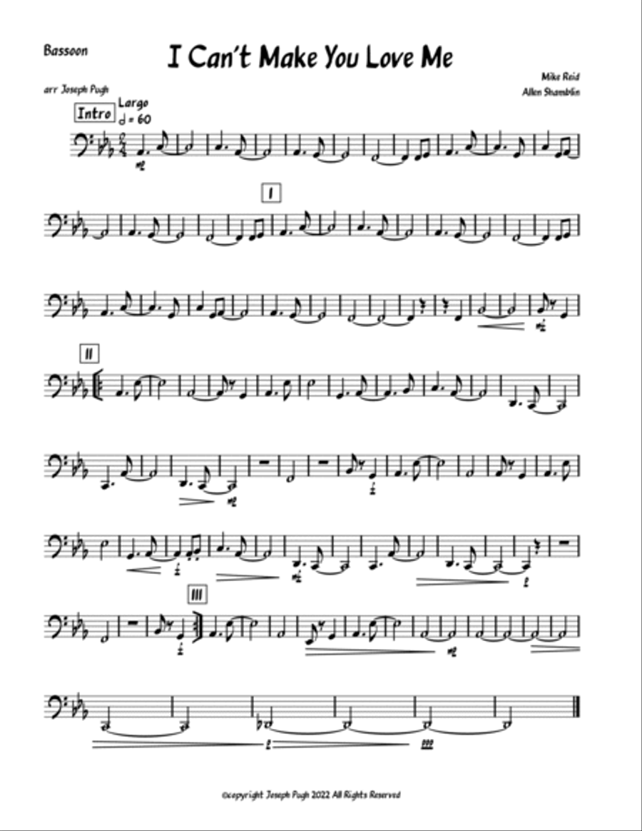 I Can't Make You Love Me Woodwind Quintet scores gallery preview page 5
