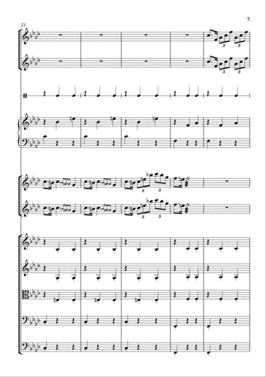 Emerald Stars Large Ensemble scores gallery preview page 5