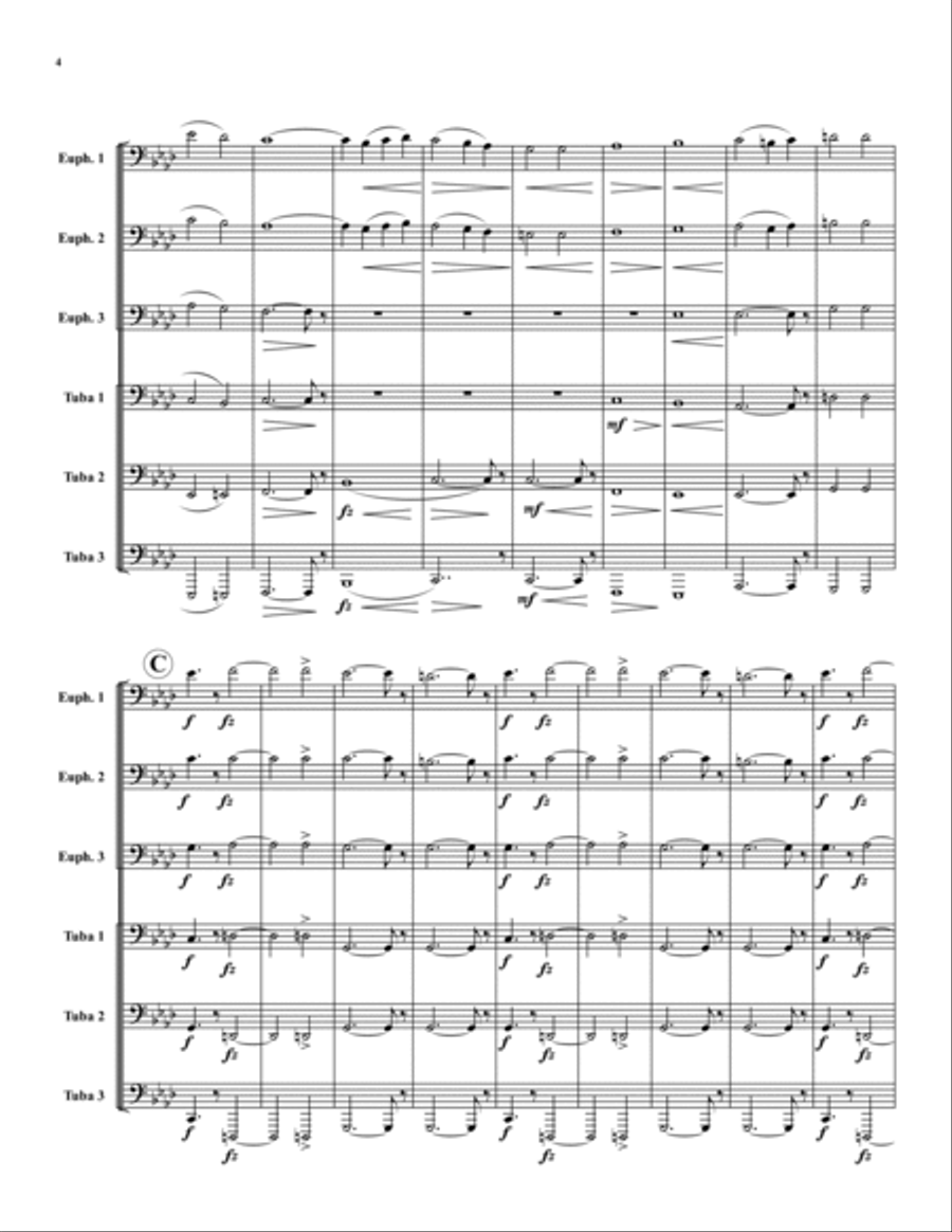 Finlandia Euphonium scores gallery preview page 4