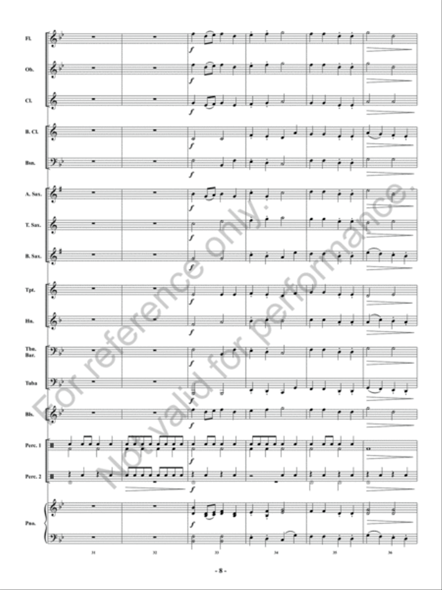 And Now, The Band! Concert Band scores gallery preview page 9