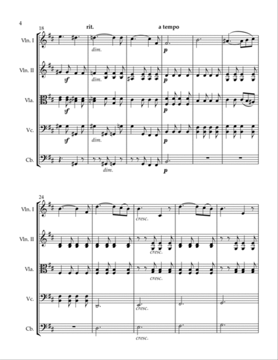 Abendgedanken Abendgedanken String Orchestra scores gallery preview page 4