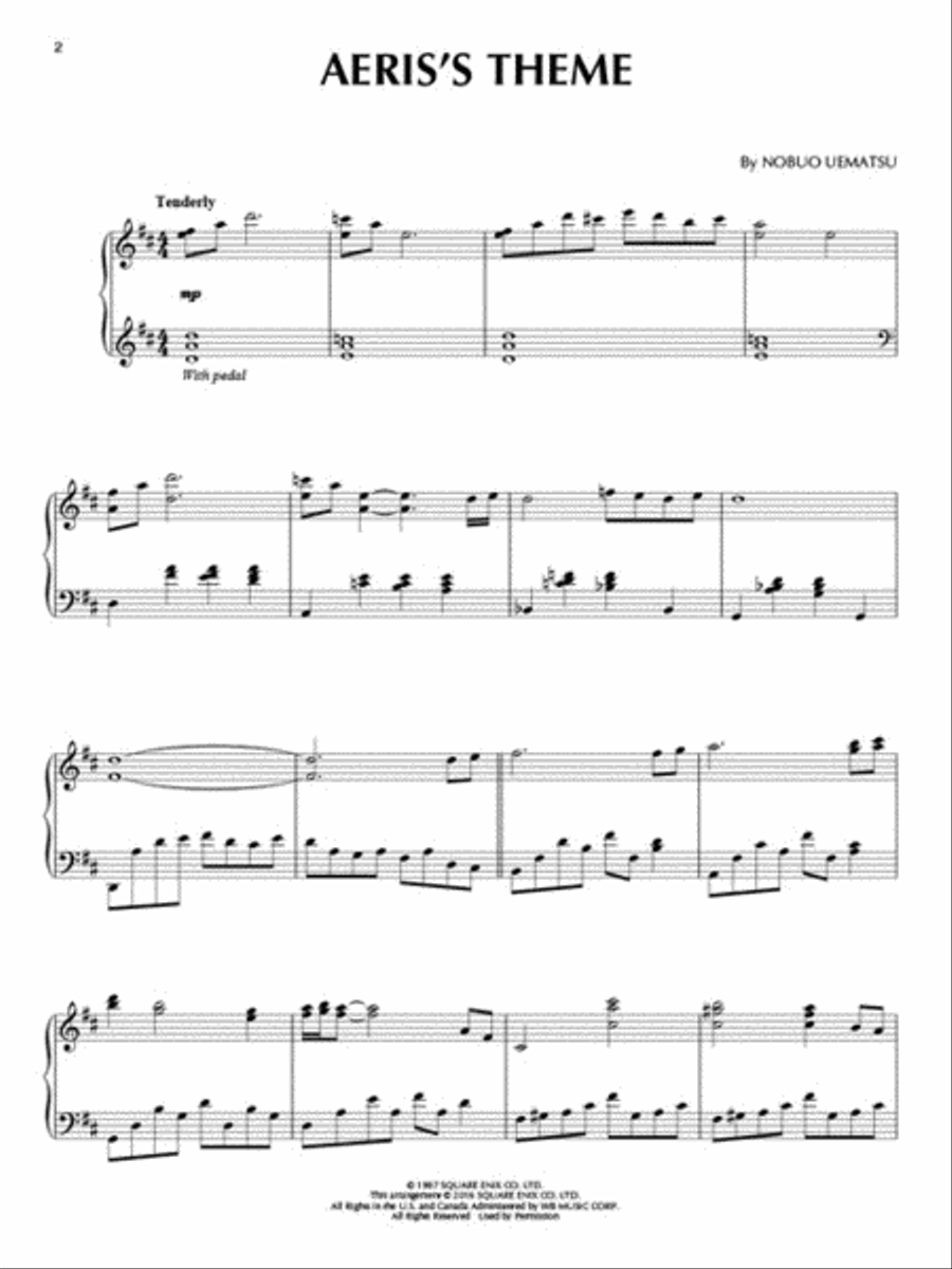 Selections from Final Fantasy Piano Solo scores gallery preview page 5