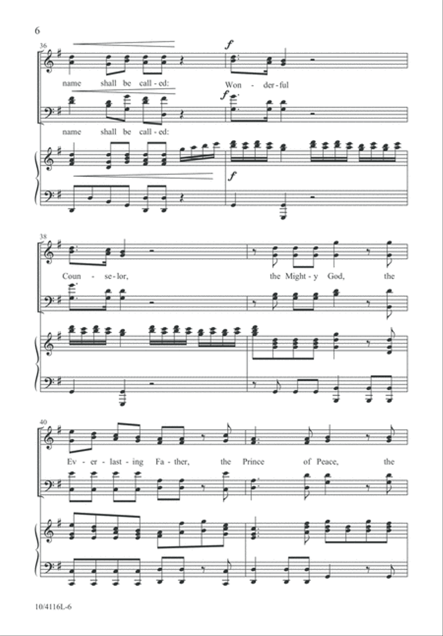 Messiah Christmas Suite Messiah Christmas Suite 4-Part scores gallery preview page 6