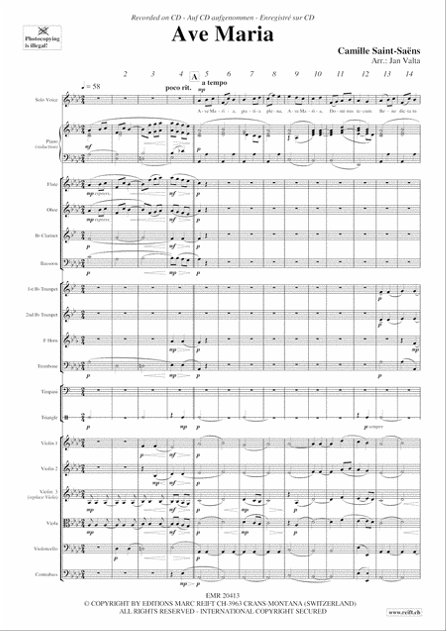 Ave Maria Orchestra scores gallery preview page 4
