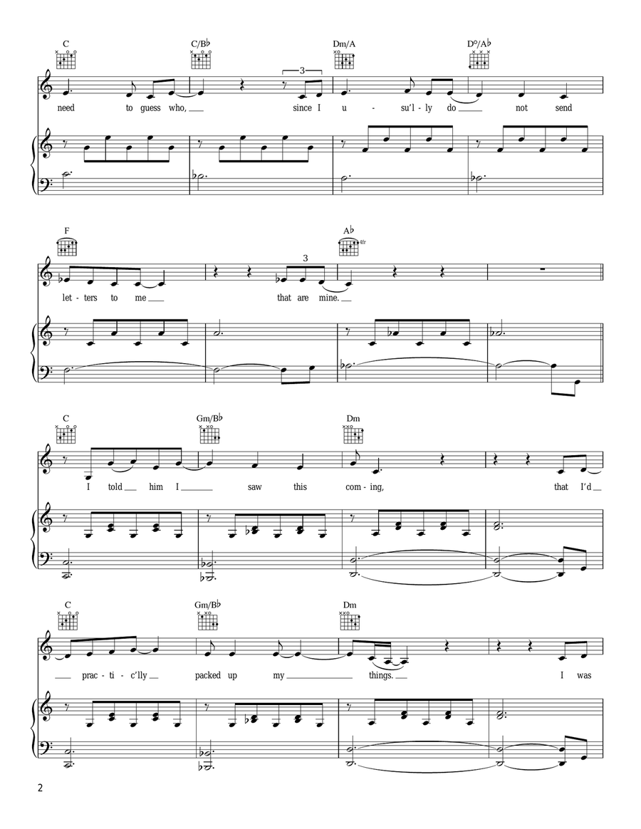 Bluebird Bluebird Piano, Vocal, Guitar scores gallery preview page 2