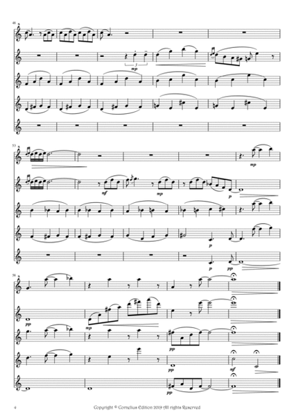George Gershwin Prelude No 2 Flute Choir 4 Concert C Flutes 1 Piccolo Andante con moto e poco rubato image number null