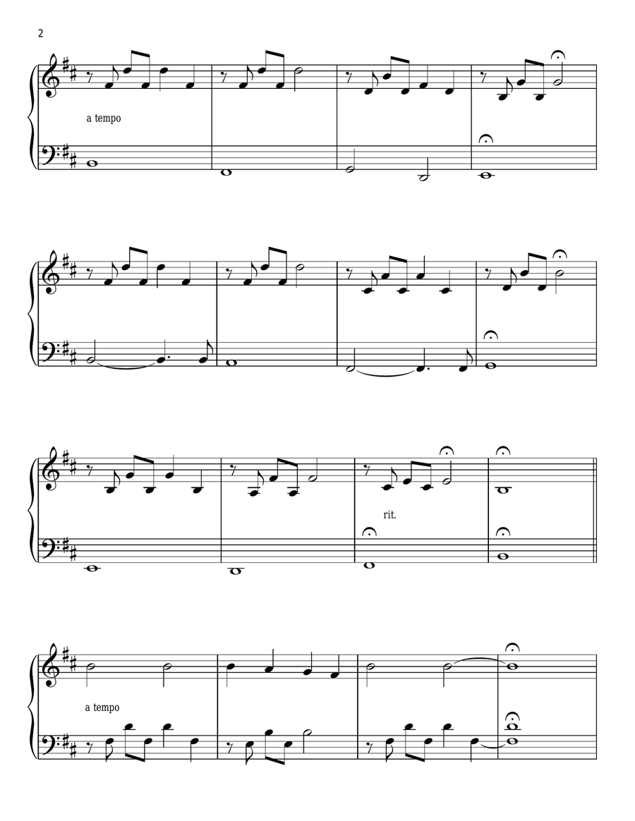 Light Of The Seven (from Game of Thrones) Easy Piano scores gallery preview page 2