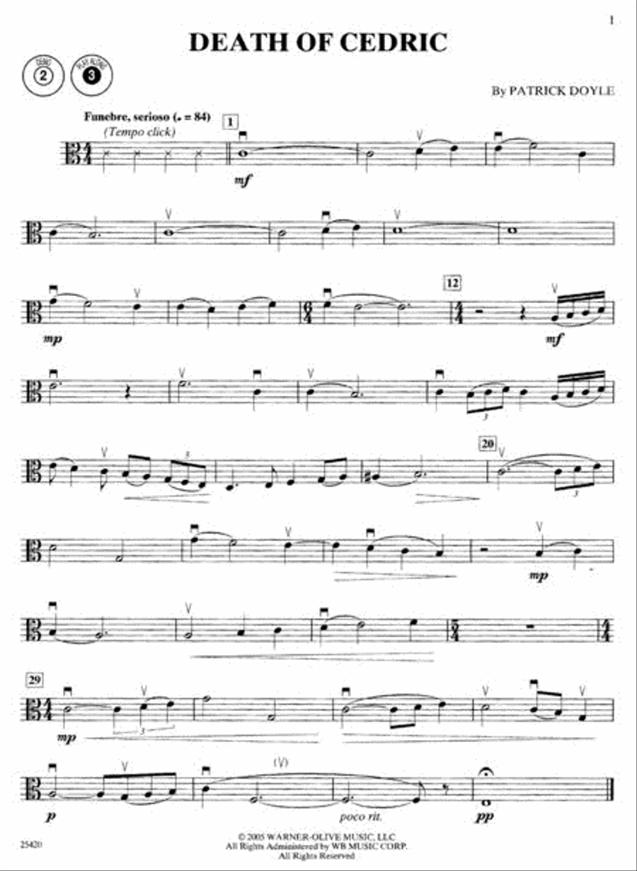 Selections from Harry Potter and The Goblet of Fire Piano Accompaniment scores gallery preview page 3