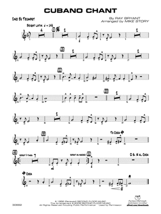 Cubano Chant: 2nd B-flat Trumpet