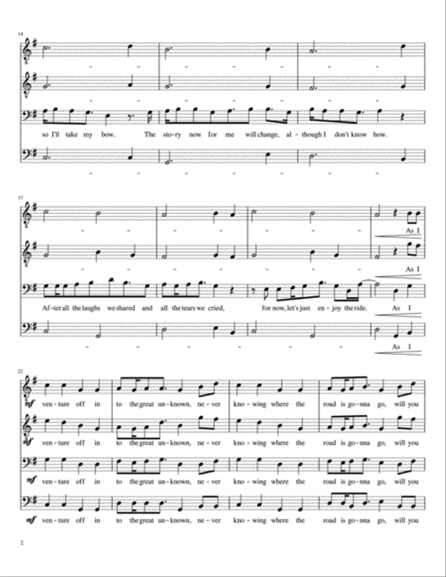 Through the Open Door Through the Open Door TTBB scores gallery preview page 2