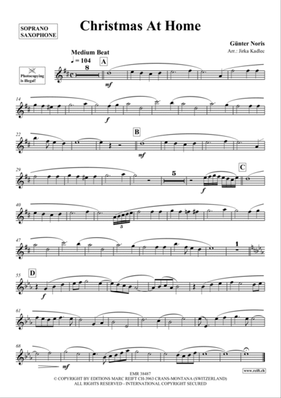 Christmas At Home Soprano Saxophone scores gallery preview page 2