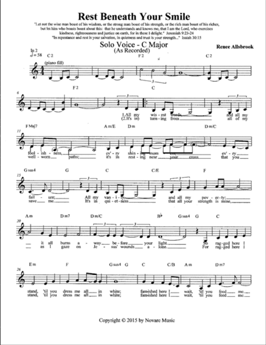 Rest Beneath Your Smile Small Ensemble scores gallery preview page 2