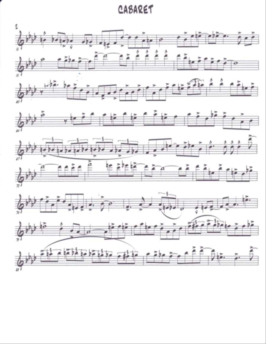 Cabaret Flute Solo scores gallery preview page 2