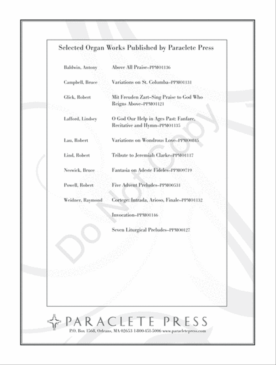 Fanfares and Toccatas on 'Engelberg' Organ scores gallery preview page 12