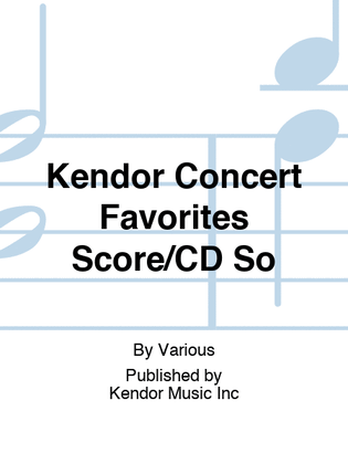 Kendor Concert Favorites Score/CD So