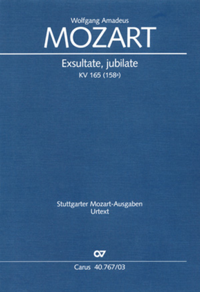 Book cover for Exsultate, jubilate