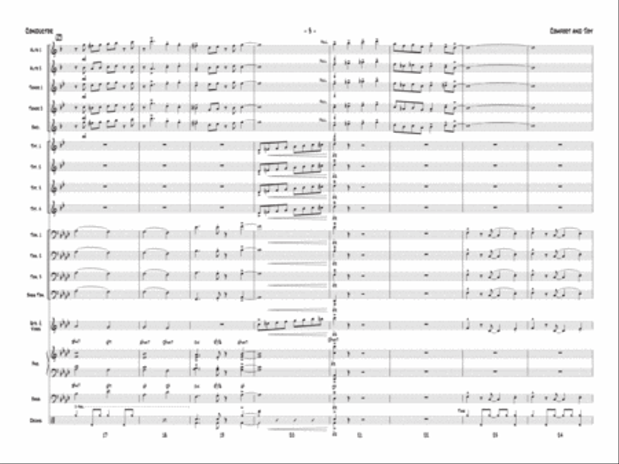 Comfort and Joy: Score Comfort and Joy: Score Jazz Ensemble scores gallery preview page 5