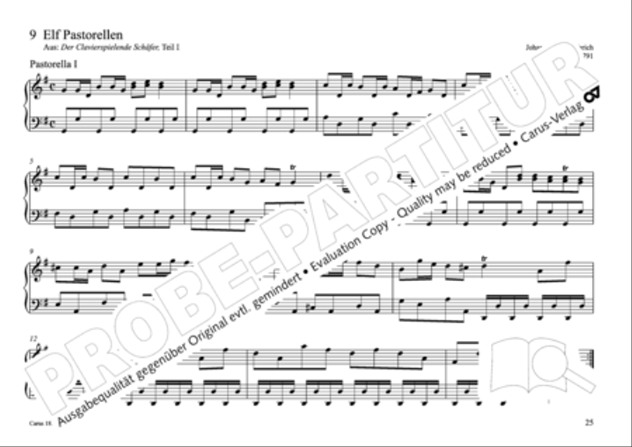Pastoral music for organ, vol. 2: Germany, Bohemia, Austria, South Tyrol Organ Solo scores gallery preview page 26