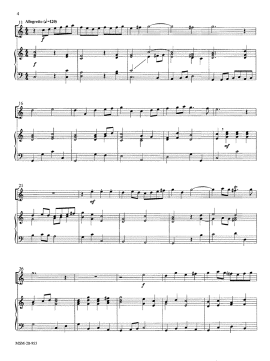 Andante-Allegretto (from a Sonata) Piano scores gallery preview page 2