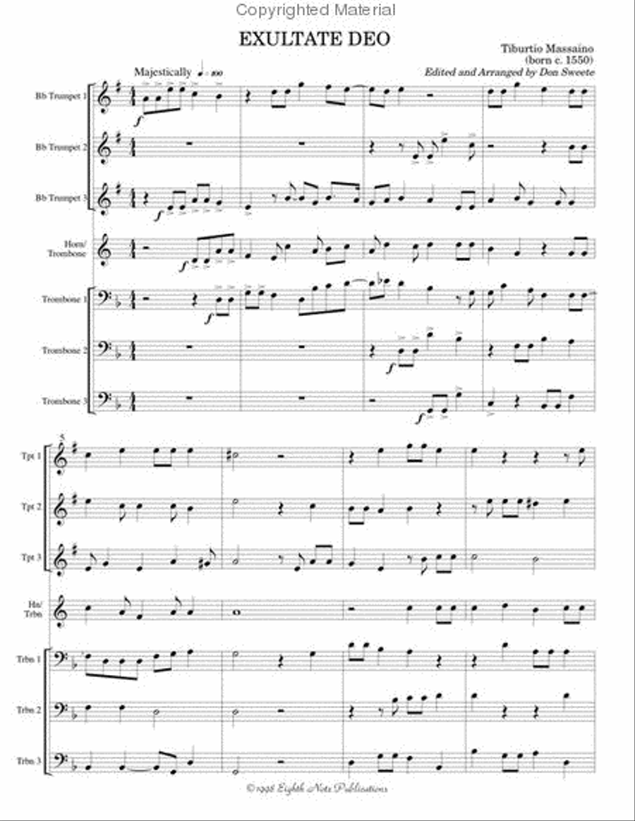Exultate Deo Exultate Deo Small Ensemble scores gallery preview page 2