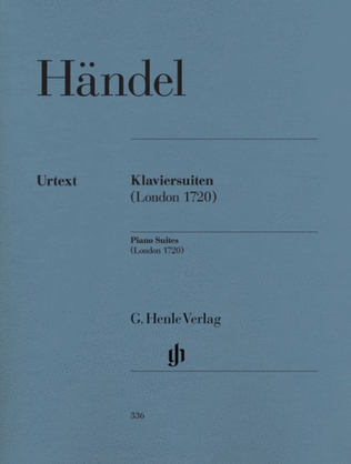 Book cover for Handel - Piano Suites Nos 1 To 8 Hwv 426-433 Urtext