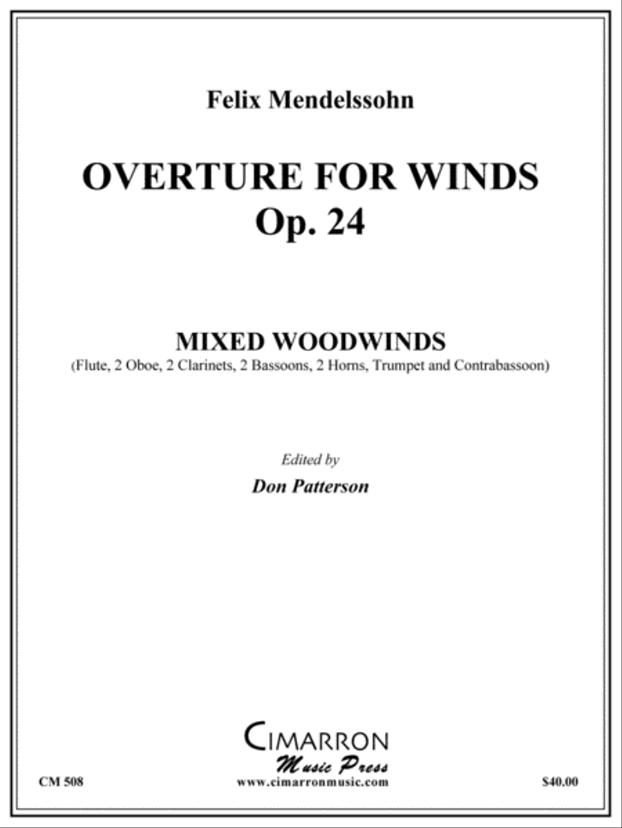 Overture for Winds, op. 24 Large Ensemble scores gallery preview page 1