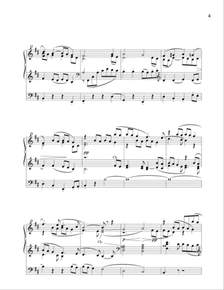 Five Variants of Dives and Lazarus Organ Solo scores gallery preview page 3