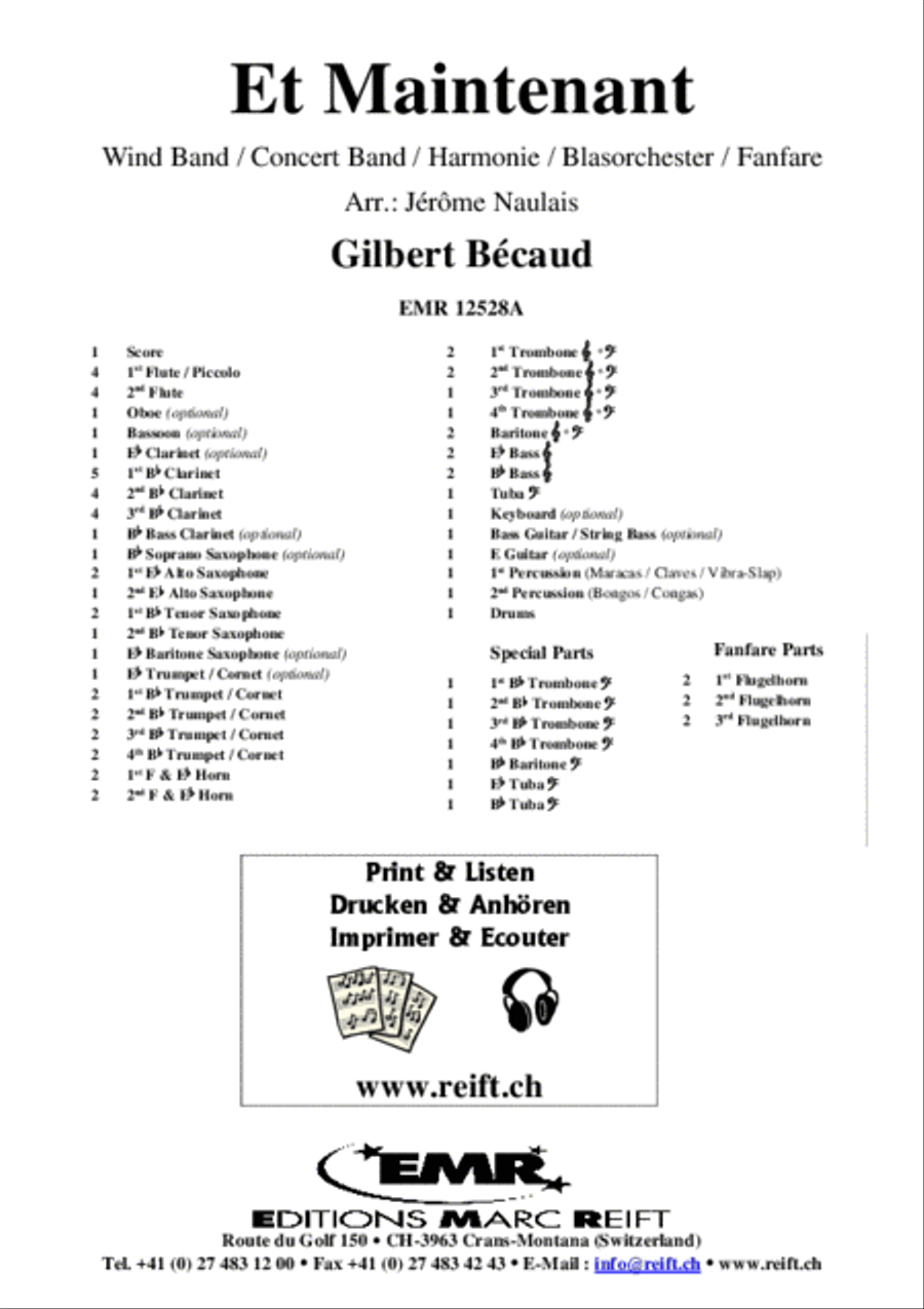 Et Maintenant Concert Band scores gallery preview page 2