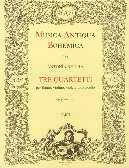 Tre quartetti op. 98 Nos. 4-6 (E minor, A major, D major)