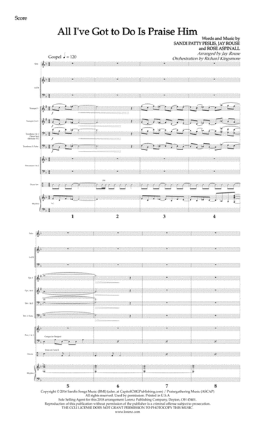All I've Got to Do Is Praise Him - Brass and Rhythm Score and Parts