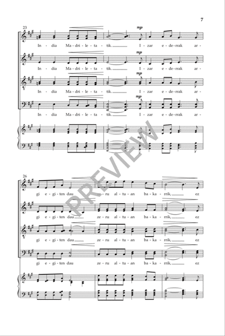 Izar ederrak (SATB) Divisi scores gallery preview page 8