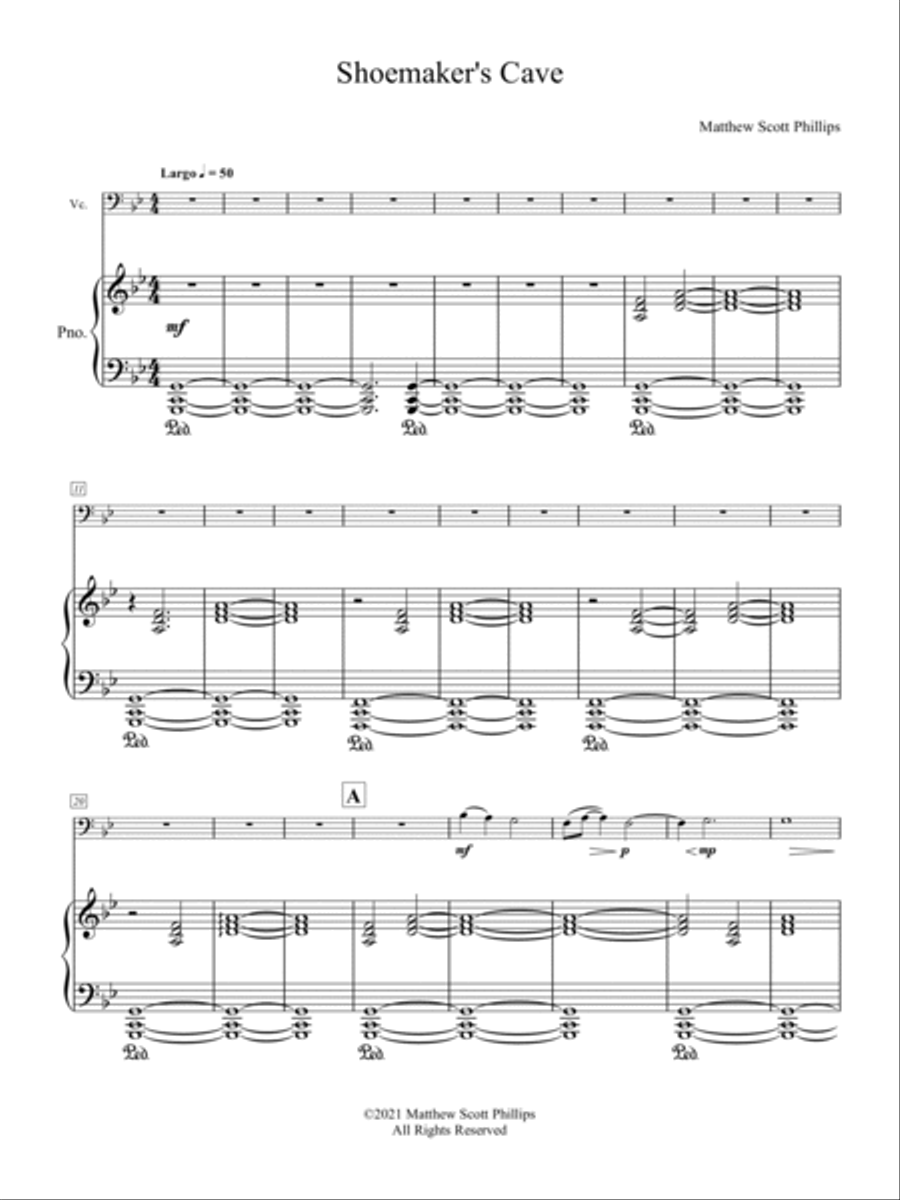Shoemaker's Cave Piano scores gallery preview page 3