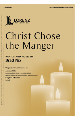 Book cover for Christ Chose the Manger
