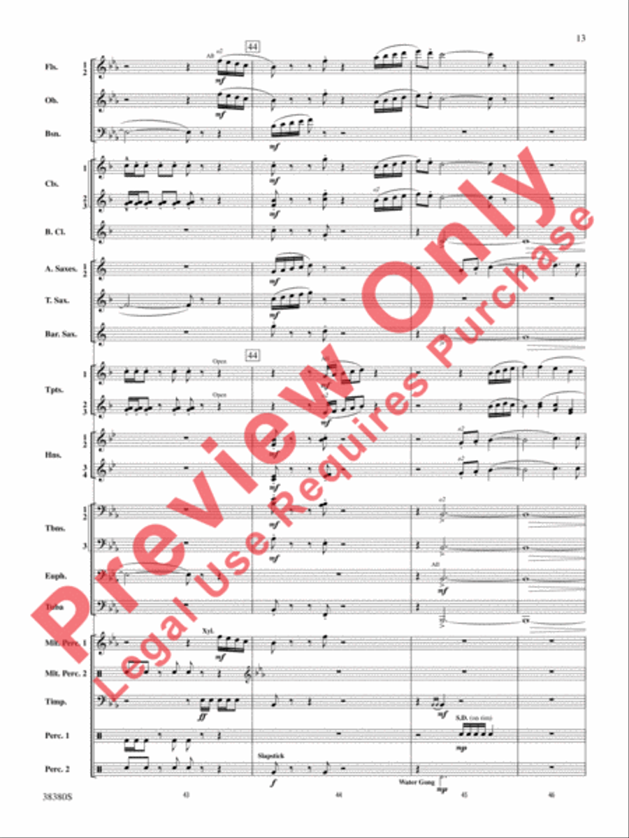 And In the End It Was Earth Concert Band scores gallery preview page 14