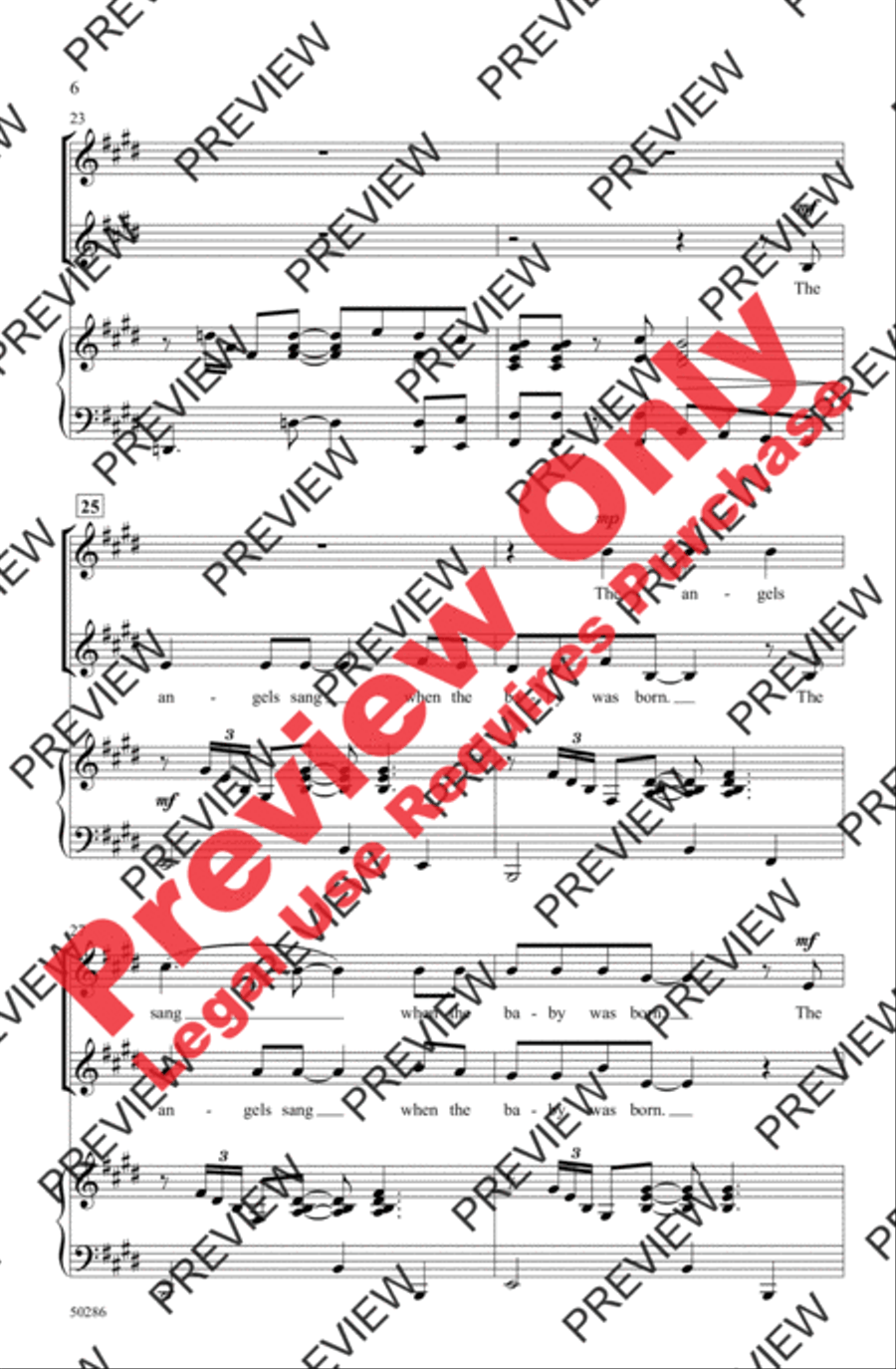 The Virgin Mary Had a Baby Boy 2-Part scores gallery preview page 6