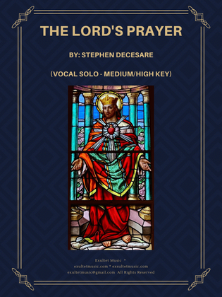 Book cover for The Lord's Prayer (Vocal solo - Medium/High Key)