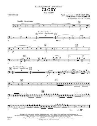 Glory (from Selma) - Trombone 2