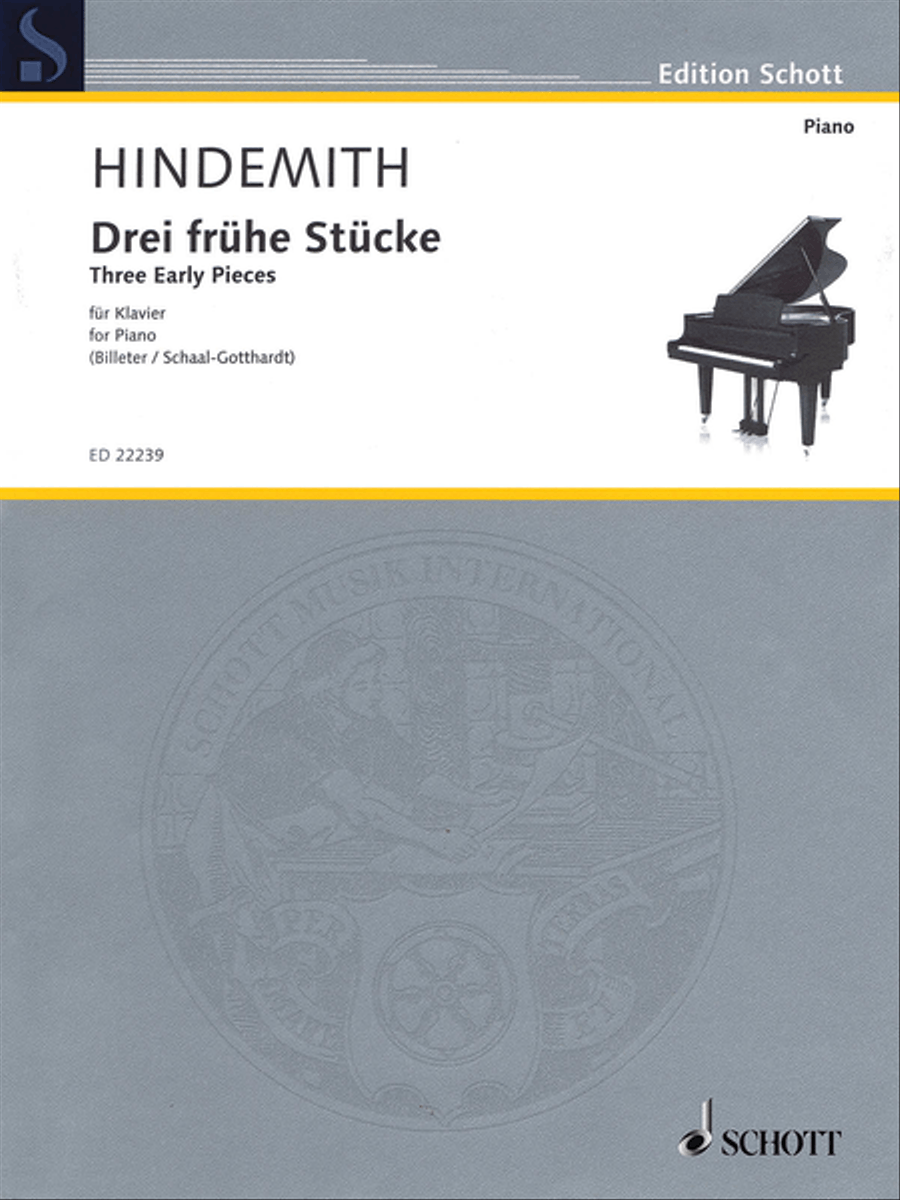 3 Early Pieces Piano Solo scores gallery preview page 1
