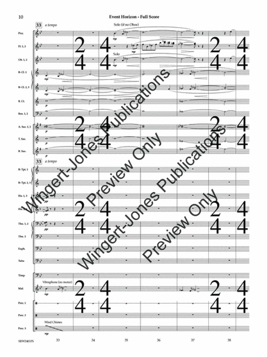 Event Horizon (Score) Concert Band scores gallery preview page 11