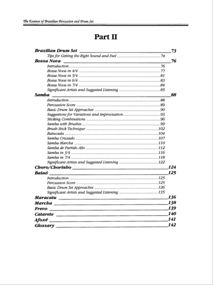 The Essence of Brazilian Percussion & Drum Set Drum Set scores gallery preview page 3