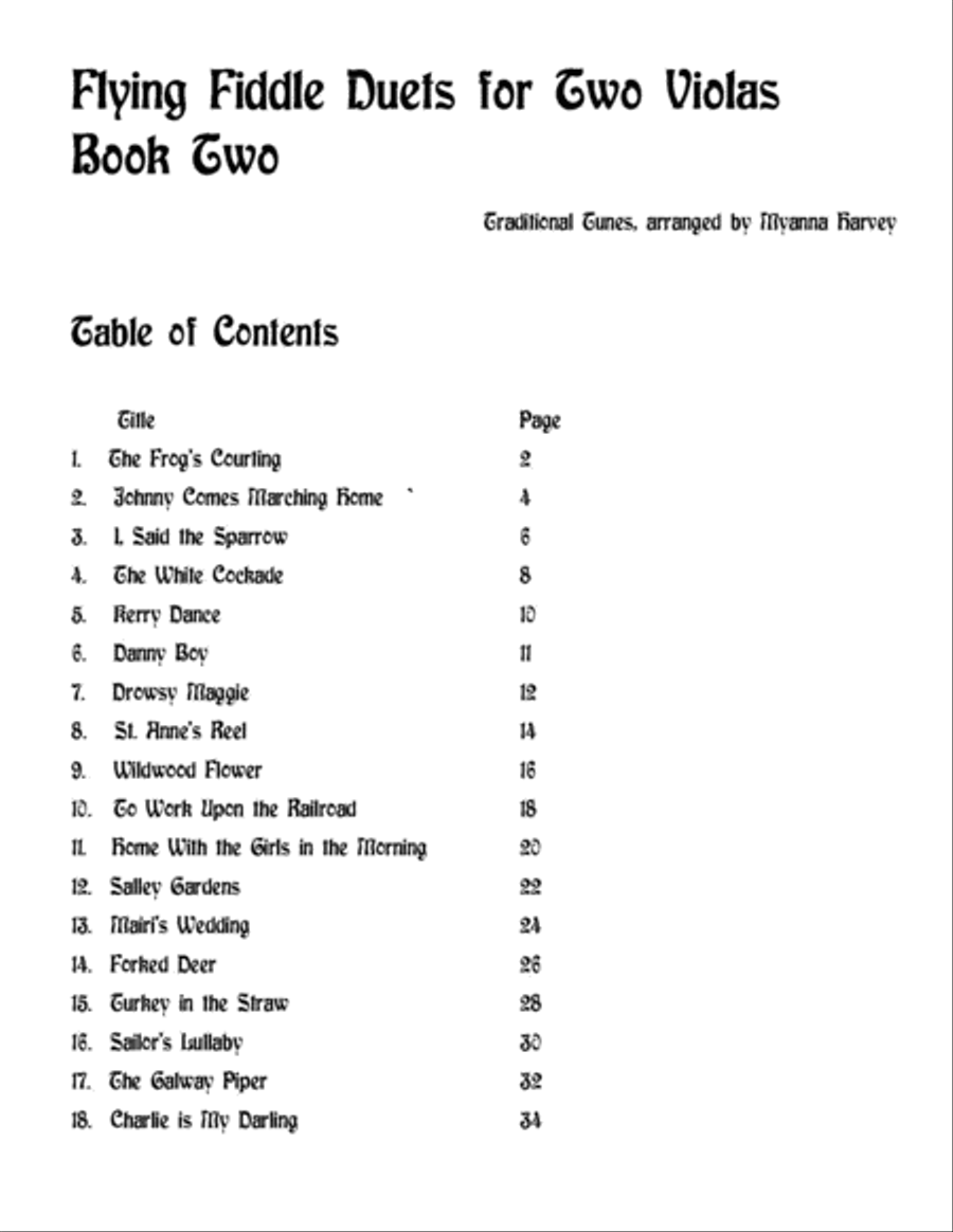 Flying Fiddle Duets for Two Violas, Book Two String Duet scores gallery preview page 2
