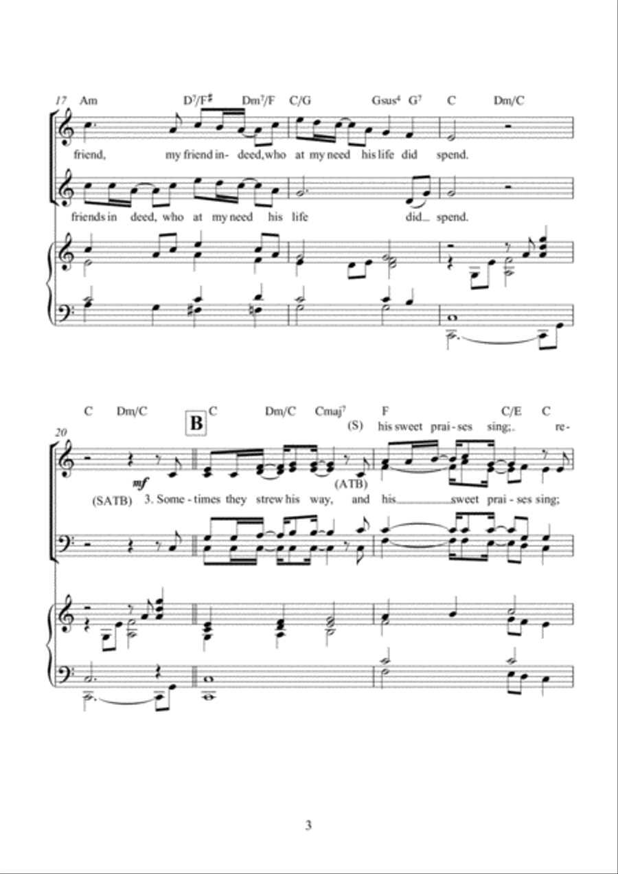 My Song is Love Unknown 4-Part scores gallery preview page 4