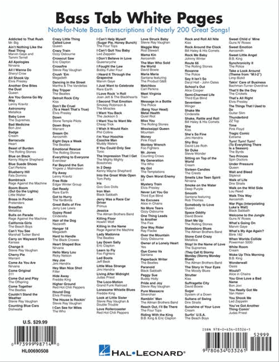 Bass Tab White Pages Bass Guitar Tablature scores gallery preview page 13