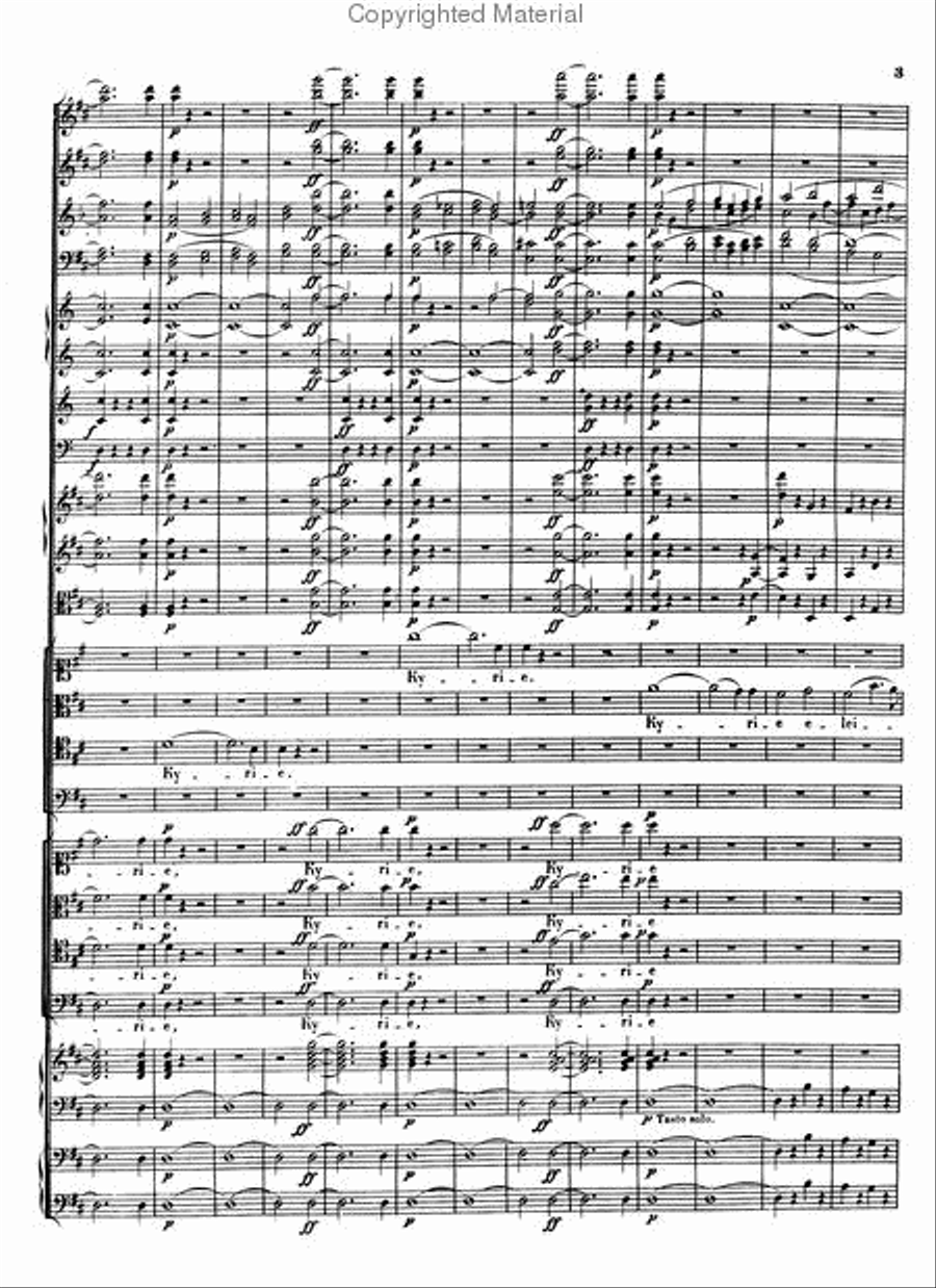 Missa Solemnis in Full Score Choir scores gallery preview page 3