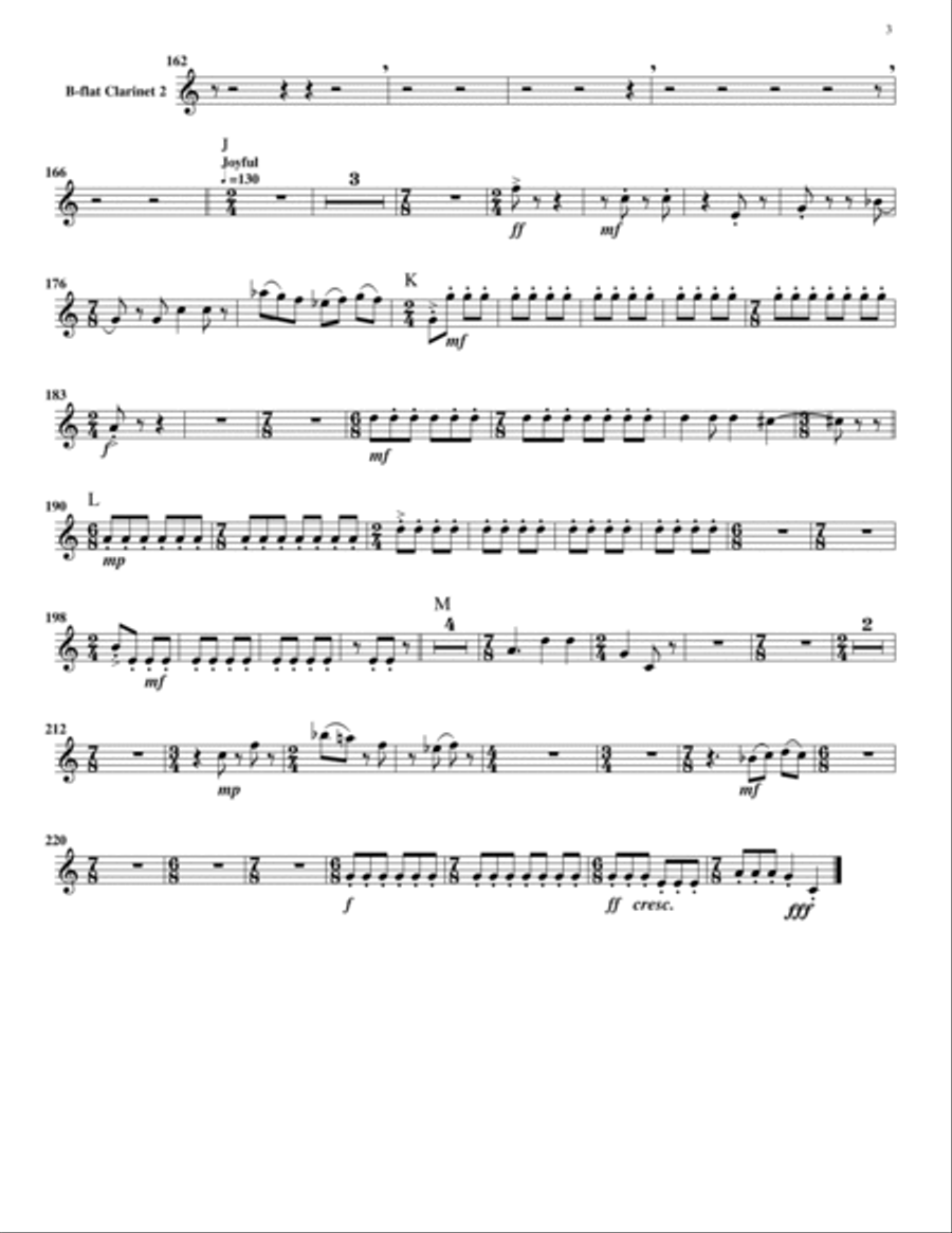 Little Concerto for Alto Clarinet and Clarinet Choir (Set of Parts) Clarinet Choir scores gallery preview page 6